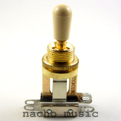 Switchcraft Gold Short 3-Way Toggle Switch