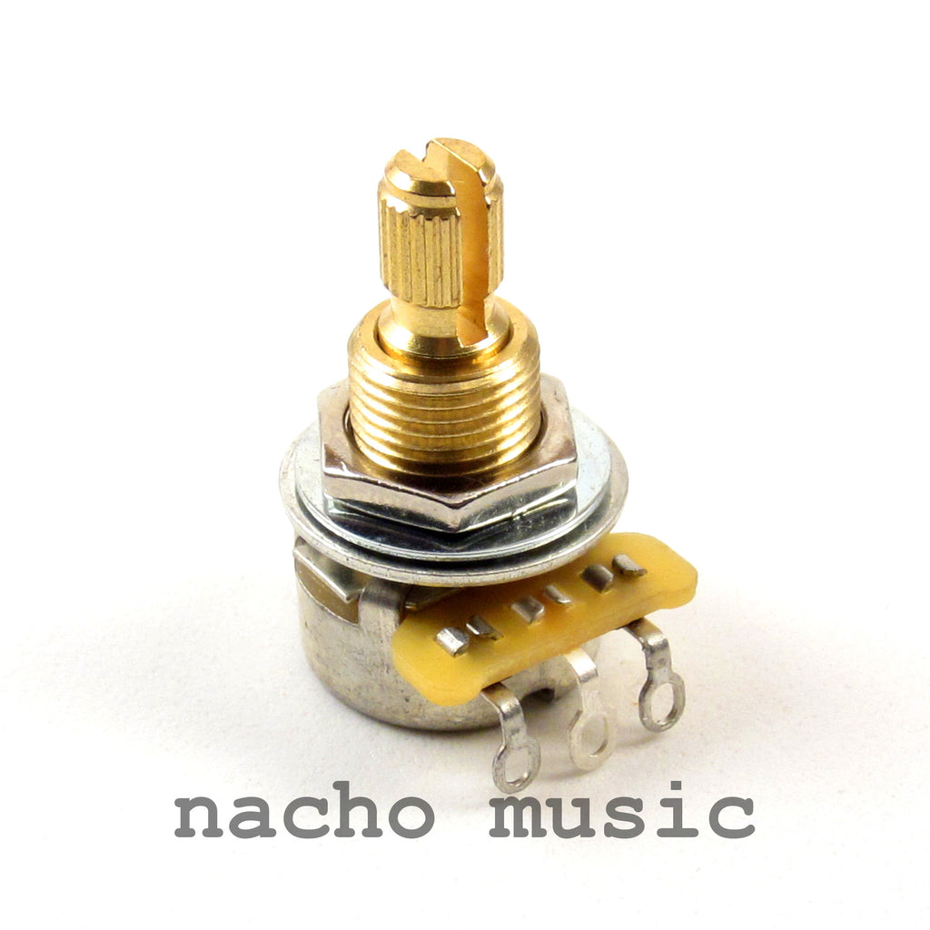 CTS 500K Mini Split Shaft Audio Taper Potentiometer Nacho Music