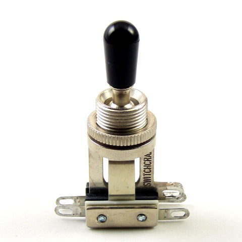 Switchcraft 3-Way Short Toggle Switch w/ Black Switchcraft Tip