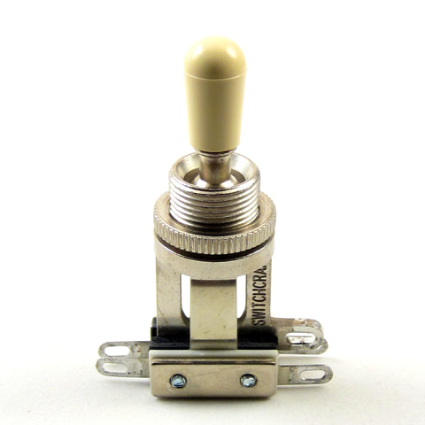 Switchcraft 3-Way Short Toggle Switch w/ Cream Switchcraft Tip